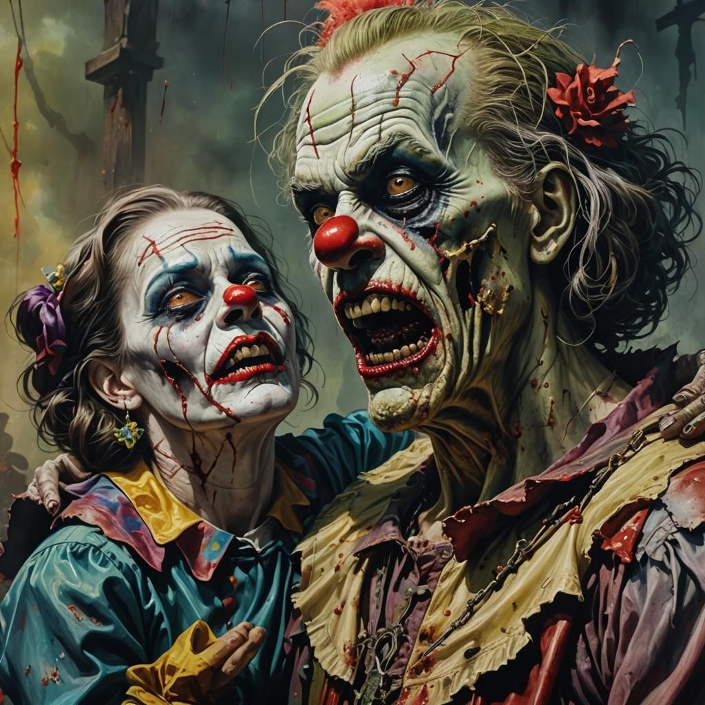 Vampire Lord Crucifies Undead Clown in a Gory, Hyperrealisti...