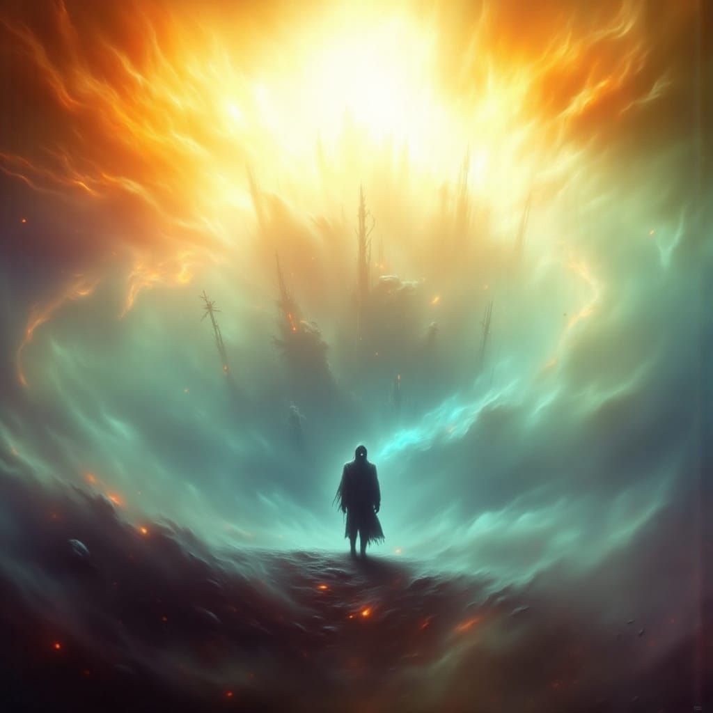 Dreamlike Scene with Ethereal Pastel Colors