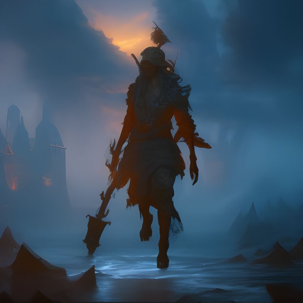 Ethereal Pirate Skeleton in Dark Fantasy