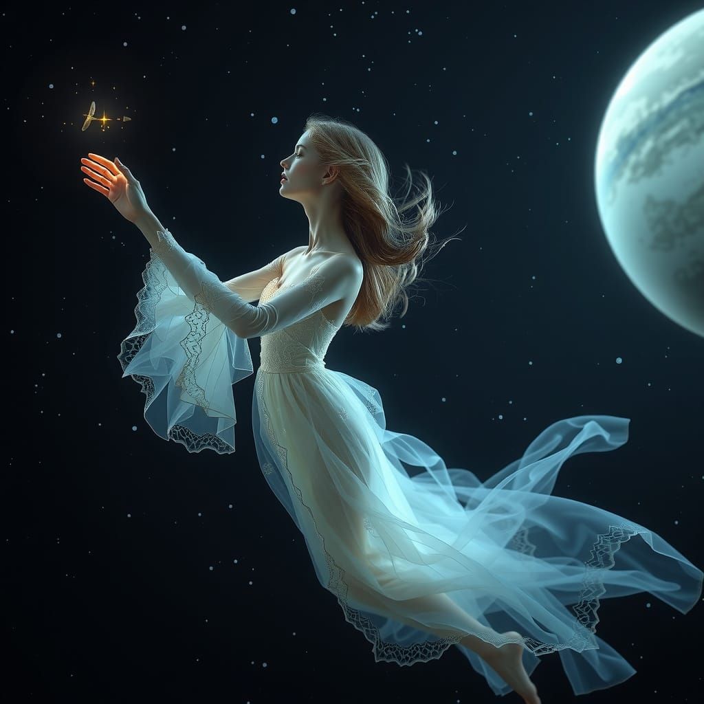 Ethereal Beauty in Celestial Harmony