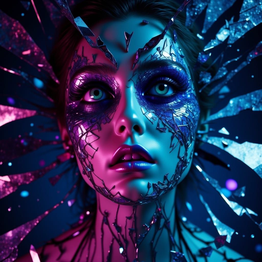 Shattered Glass Reflections in a Broken Mirror