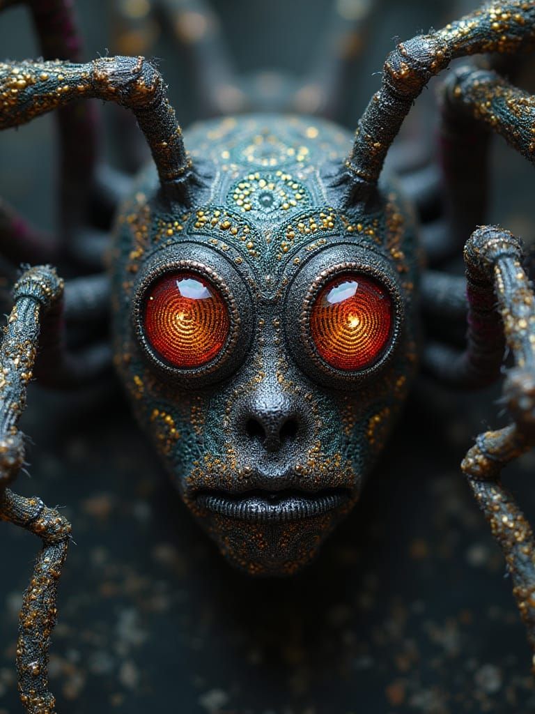 Bizarre Steamdeco Mask with Spider