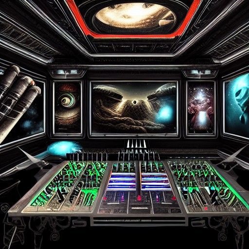 Epic Alien Horror Scene in Detailed Digital Art