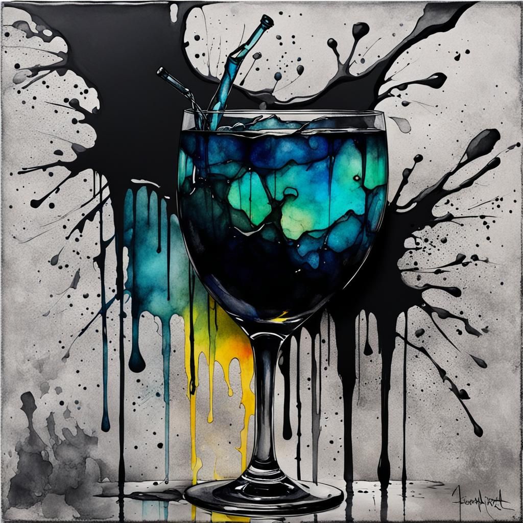 Goth Soul Served a Vibrant Emo Lemonade in a Dark Concrete L...