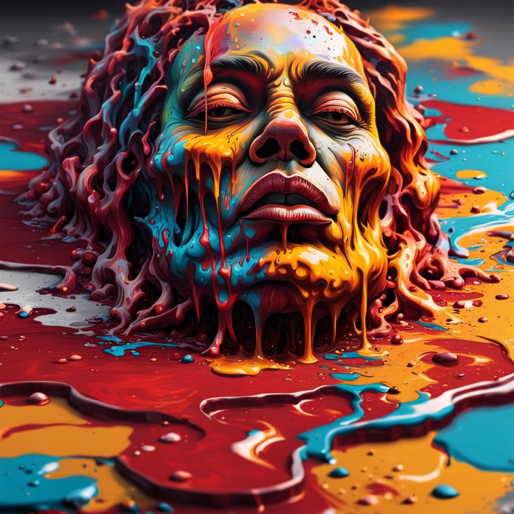 Humans Test Creation's Seventh Day in Vibrant, High-Contrast...