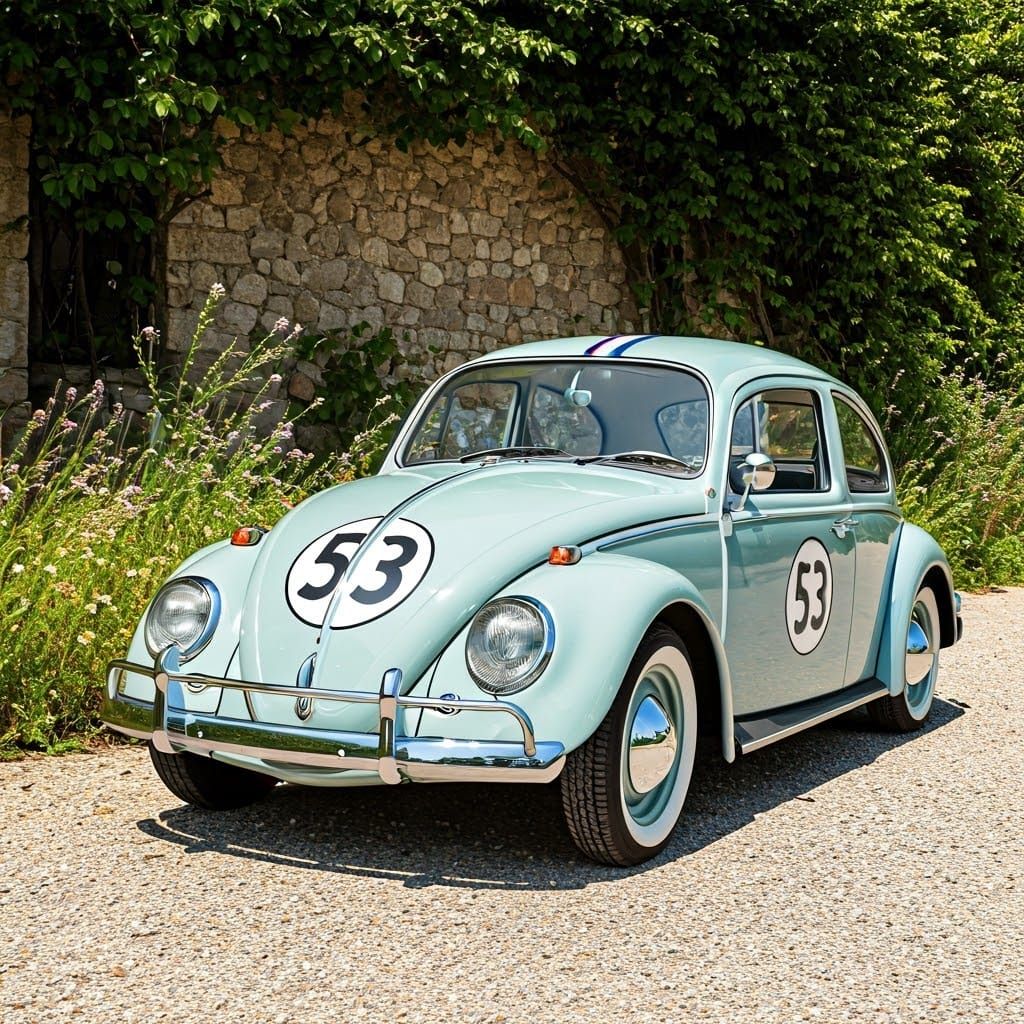 Herbie the Love Bug, VW Beetle, numbering '53'