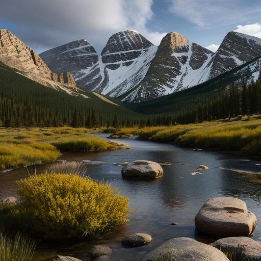 Breathtaking Rocky Mountain Panorama