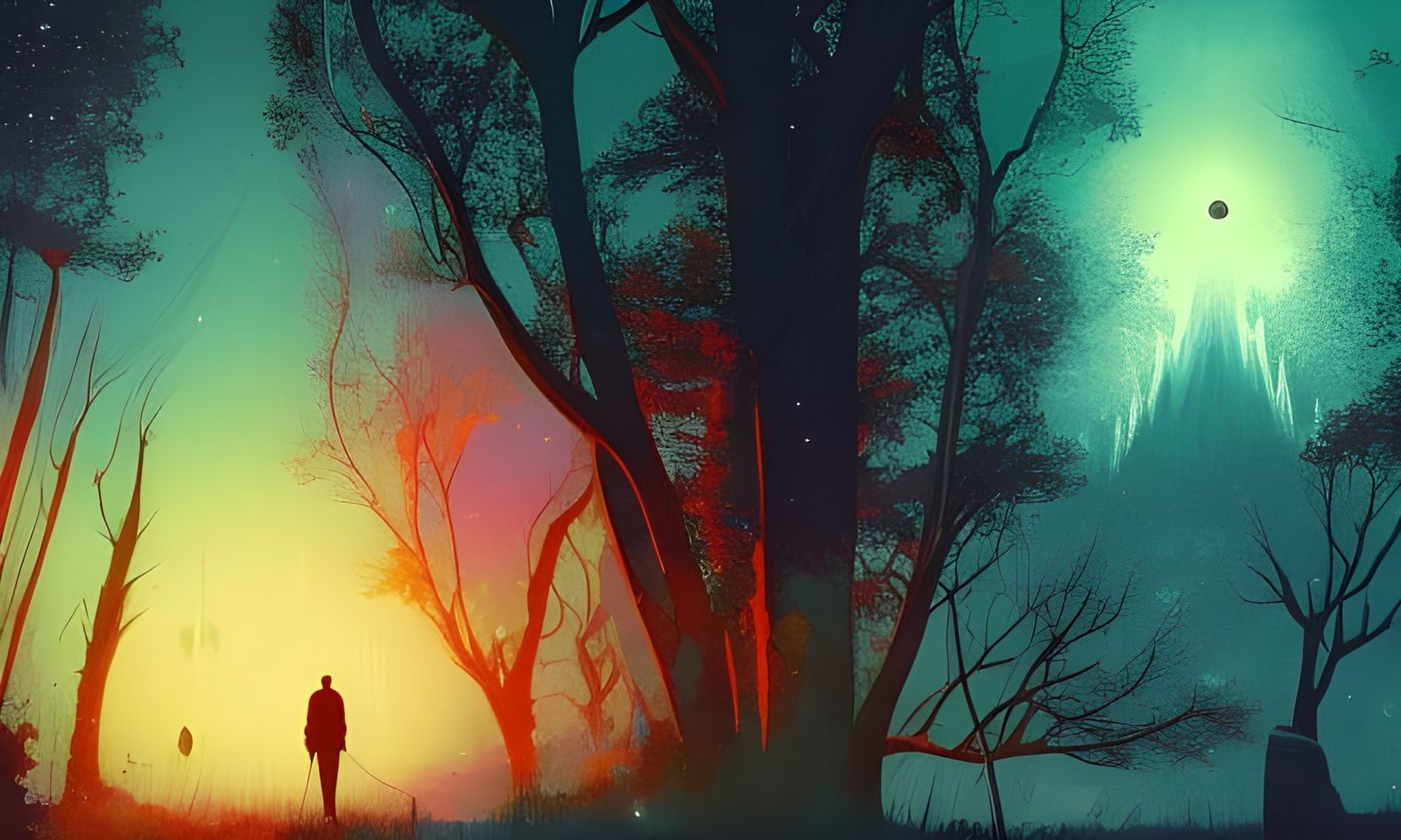 Hands Hold Earth: A Psychedelic Universe Artwork