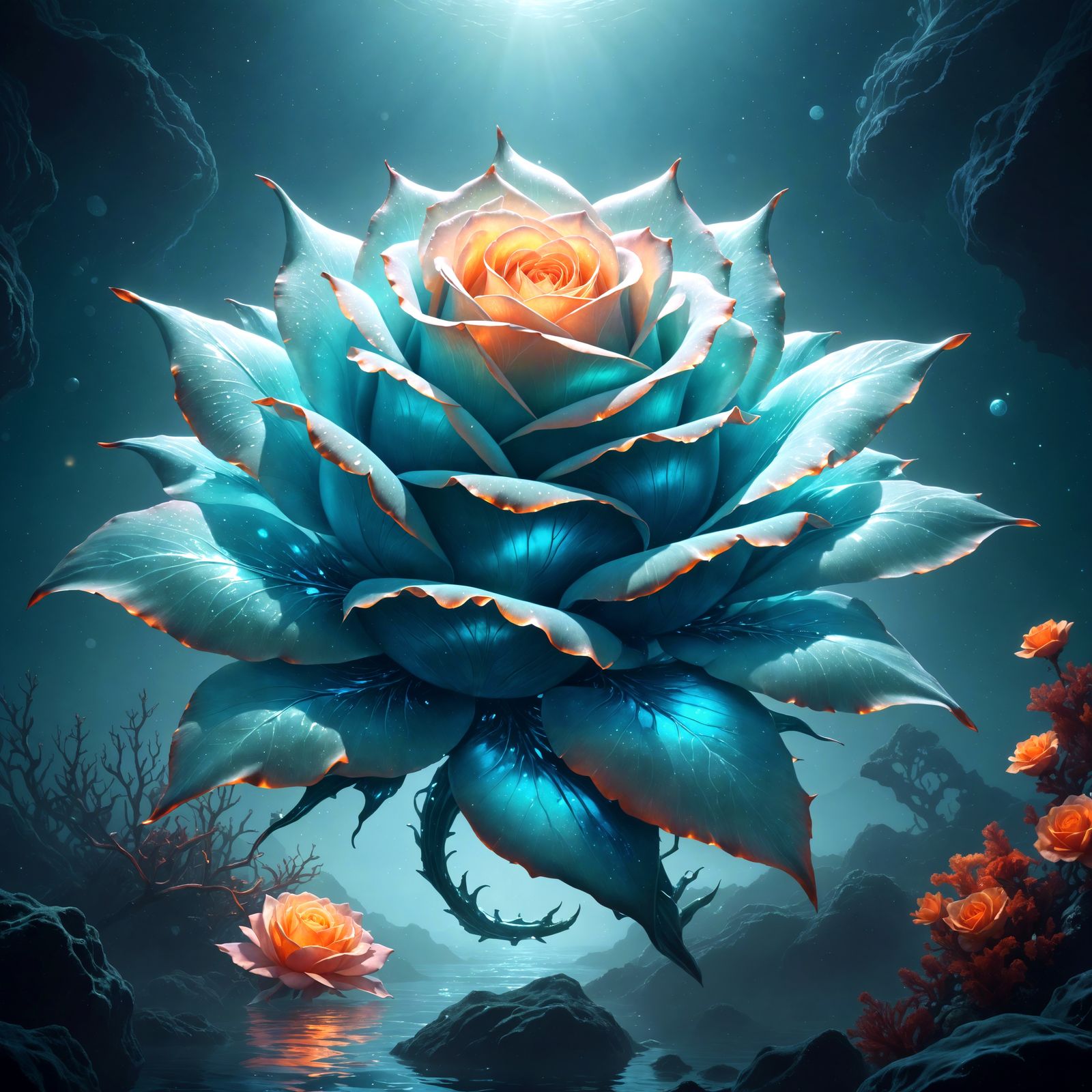 Underwater Rose
