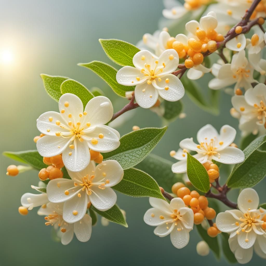 Surreal Morning Bloom in Hyperrealistic Style