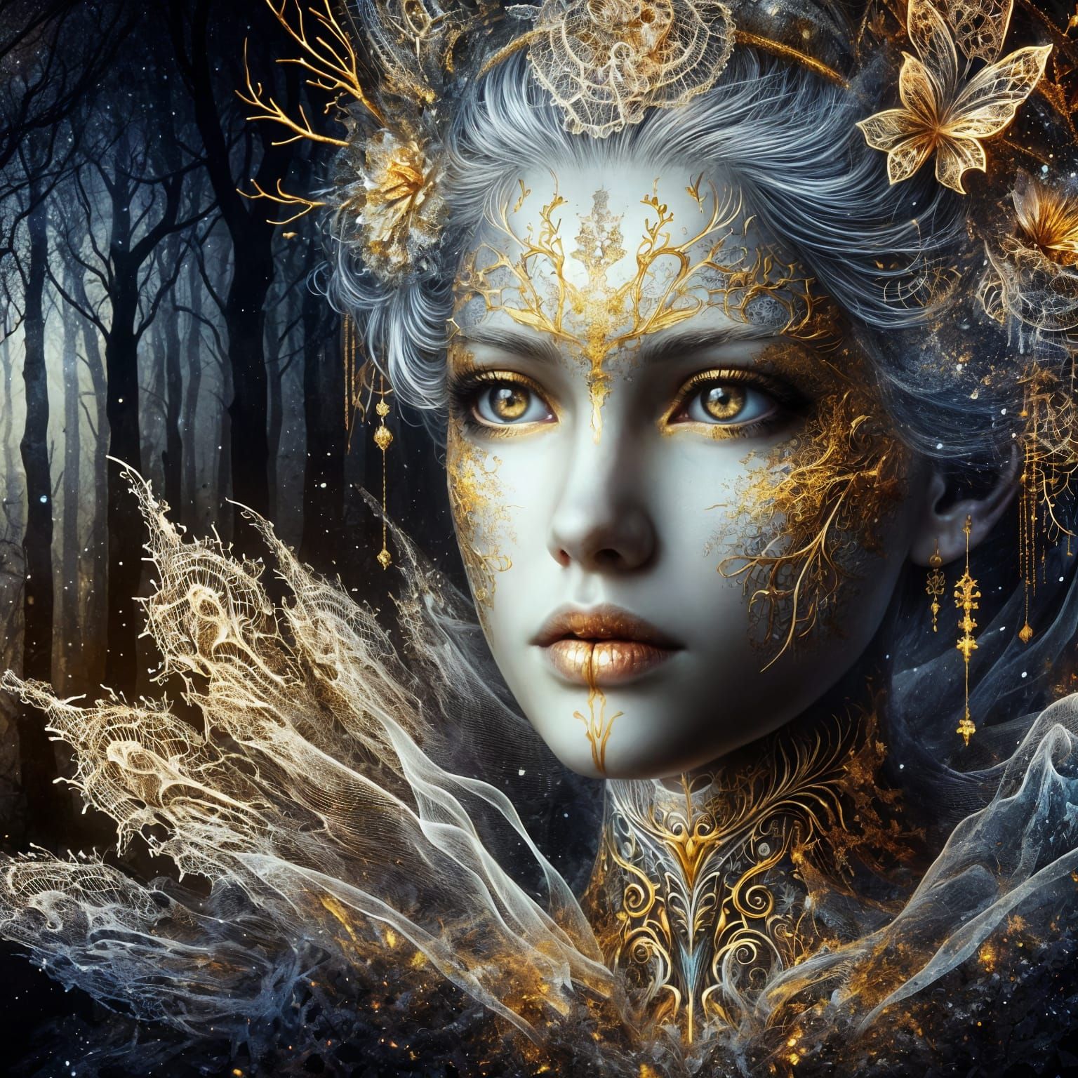 Enchanting Goddess of the Mystic Forest