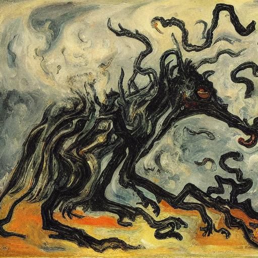 Abstruse Creature Erupts from the Haze in a Mysterious Smoke...