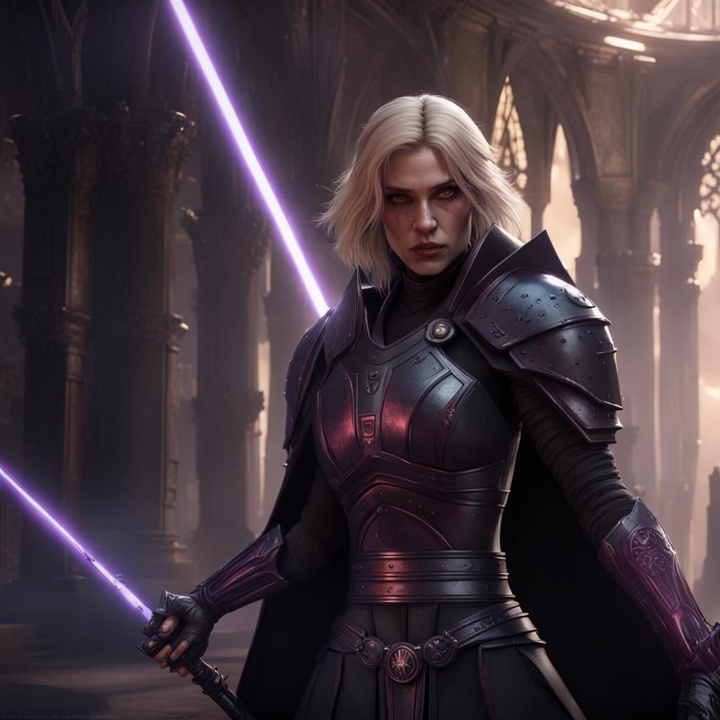 Surreal Dark Fantasy Female Sith Lord of Elegance