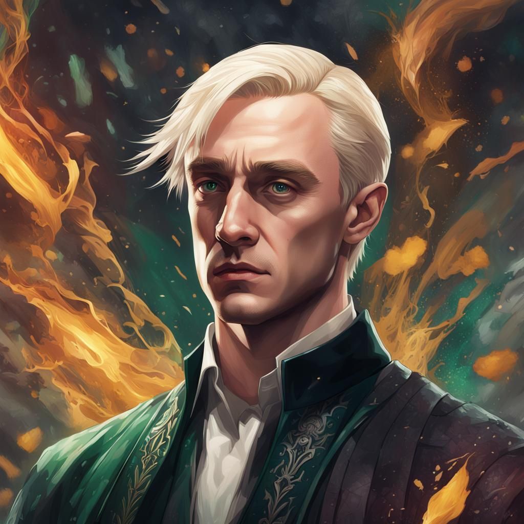 Elegant Portrait of a Slytherin Noble