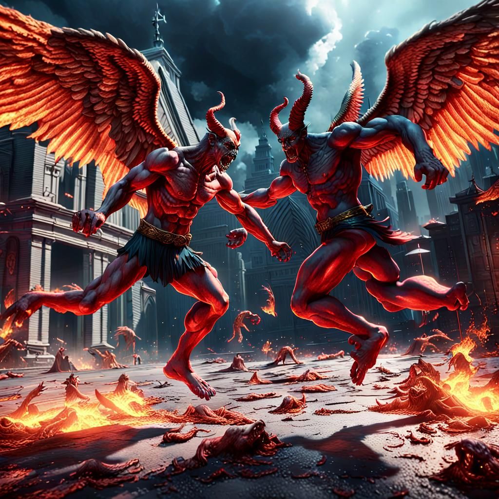 Angels and Demons Clash in a Futuristic Hellgate