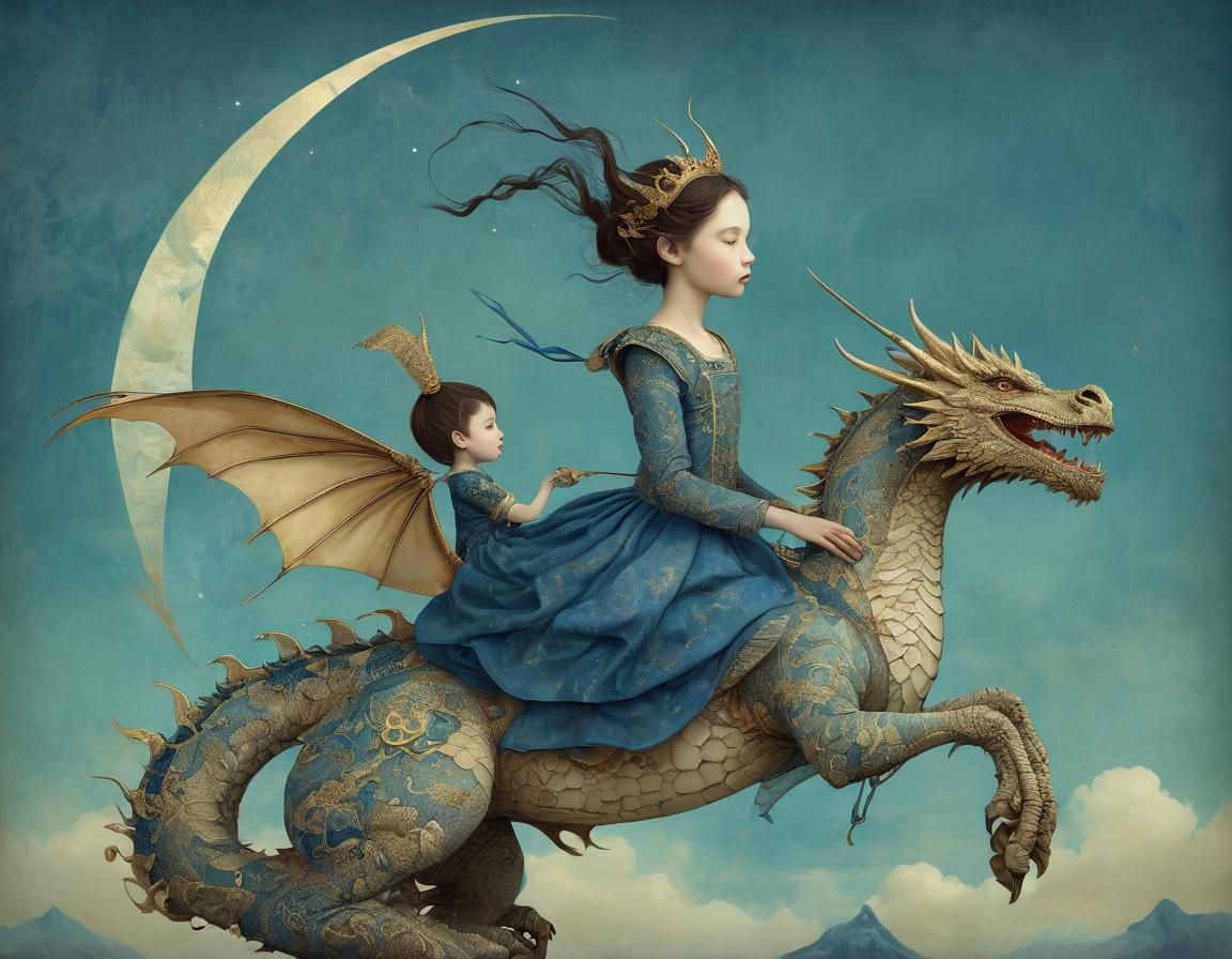 Children Riding a Dragon