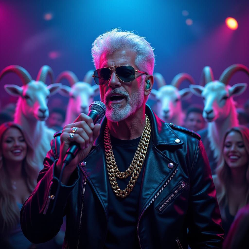 Ted Danson Rapping for Goat People