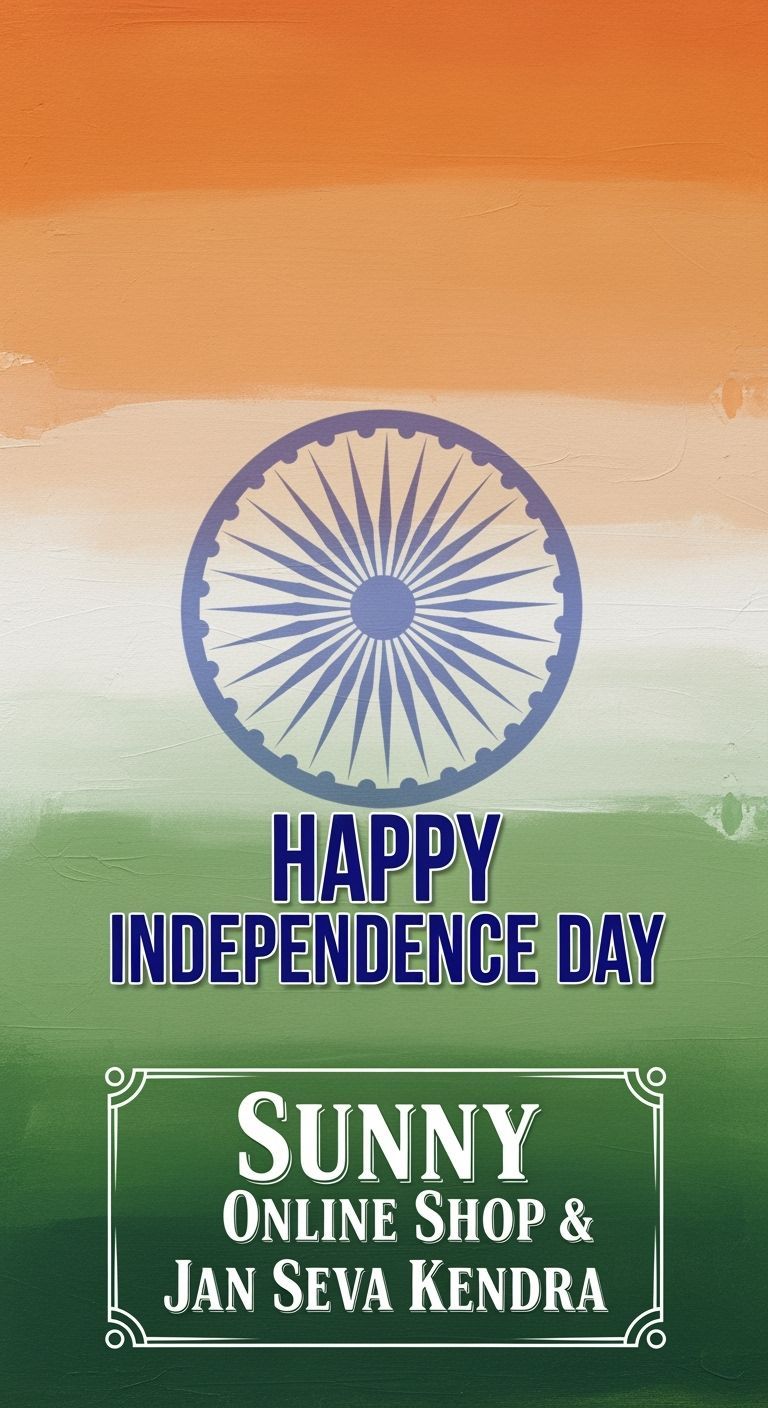 Independence Day Banner in Atmospheric Oil Painting Style