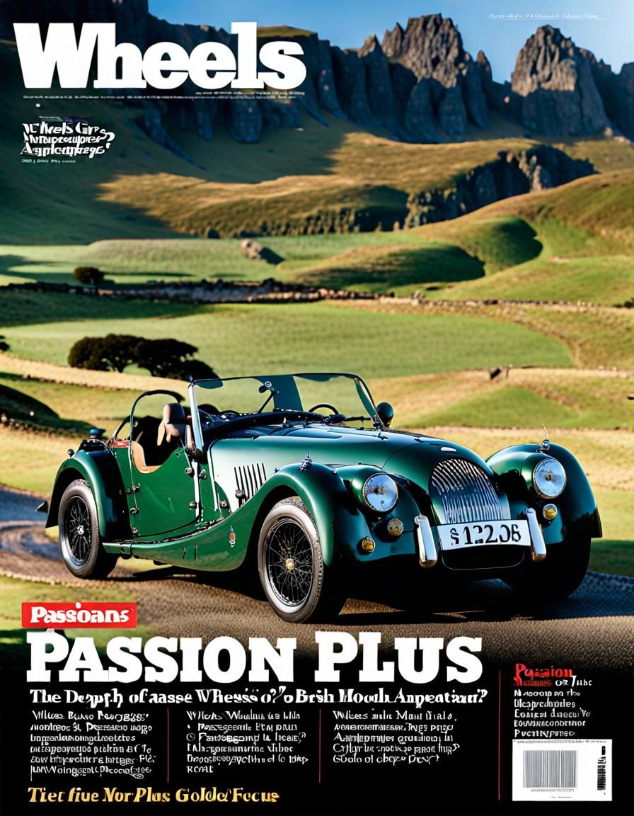 British Racing Green Morgan Plus 4 Against Dramatic Drakensb...