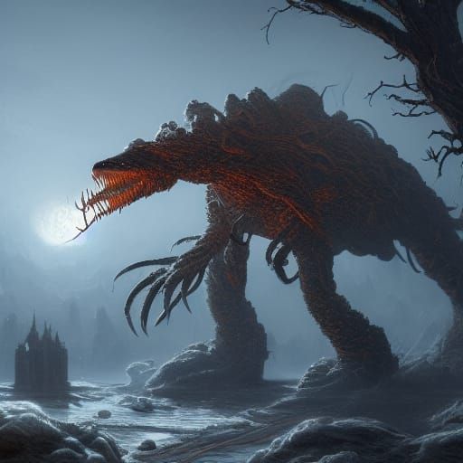 Epic Fantasy Concept Art in Unreal Engine 5 Style