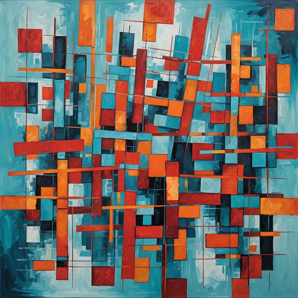 Geometric Abstraction in Colorful Motion