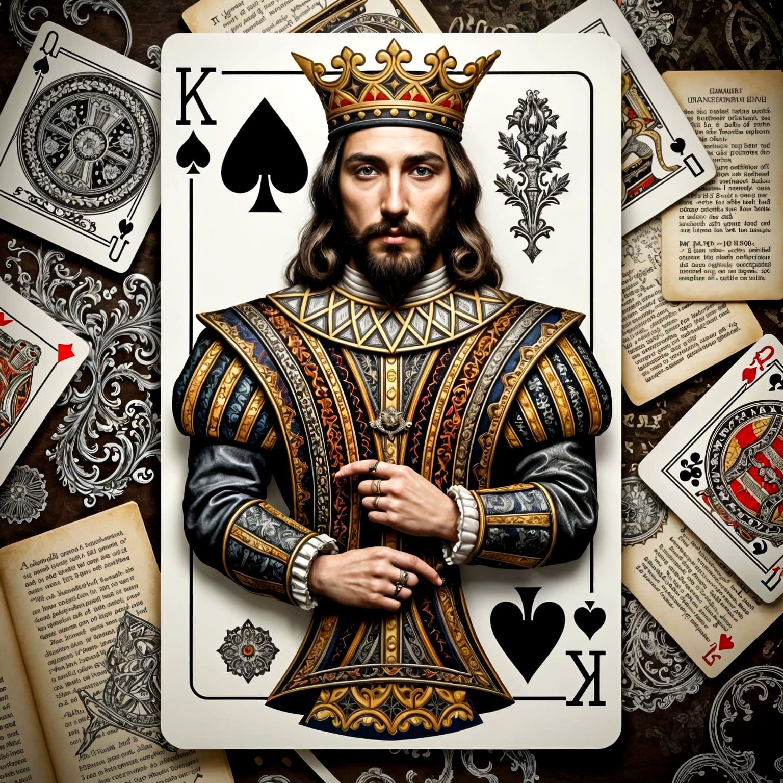 King of Spades: Surreal Avant-Garde Fashion Portrait