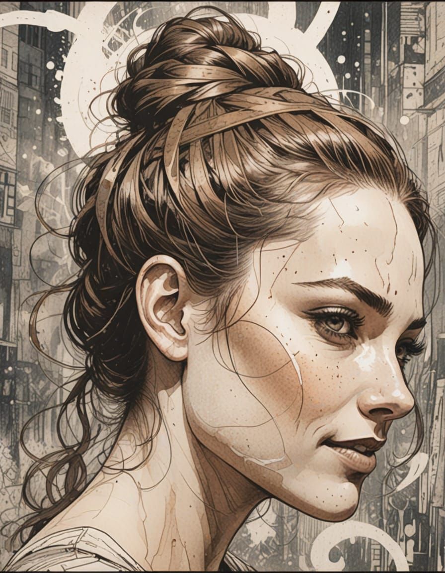 Mischief Shines in a Young Girl's Smile