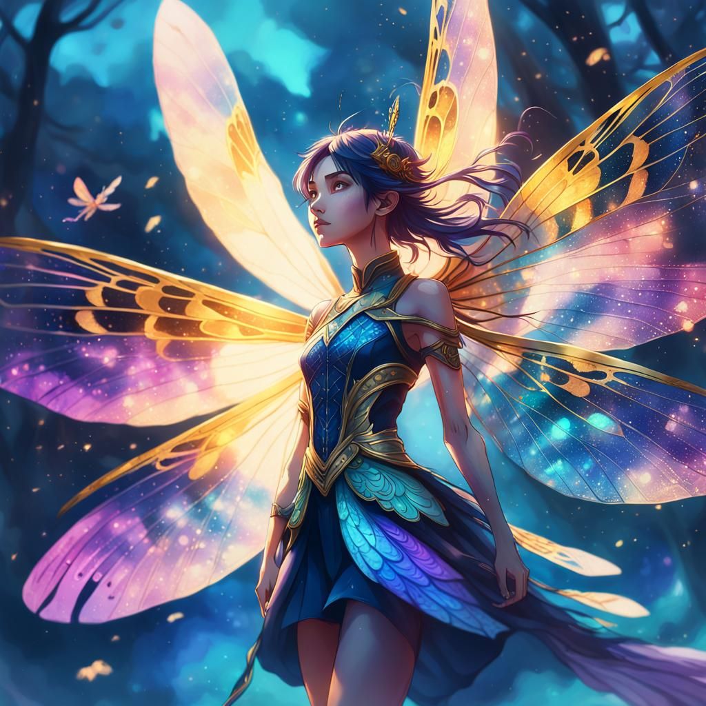 Aisling Soars Through a Vibrant Mystical Realm in Anime-Insp...