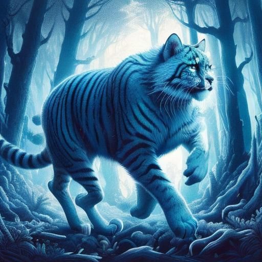 Werecat in Mystical Transformation