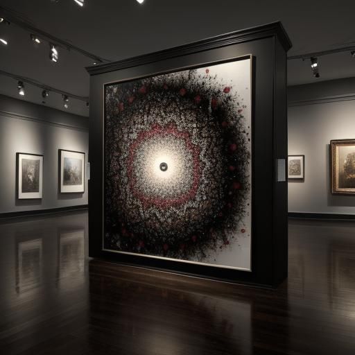 Dynamic Pollock-Inspired Fractal Art in Vivid HDR