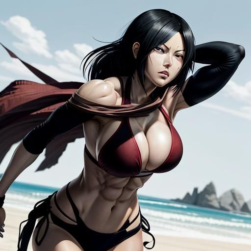 Mikasa Ackerman as a Fitness Model in a Bikini