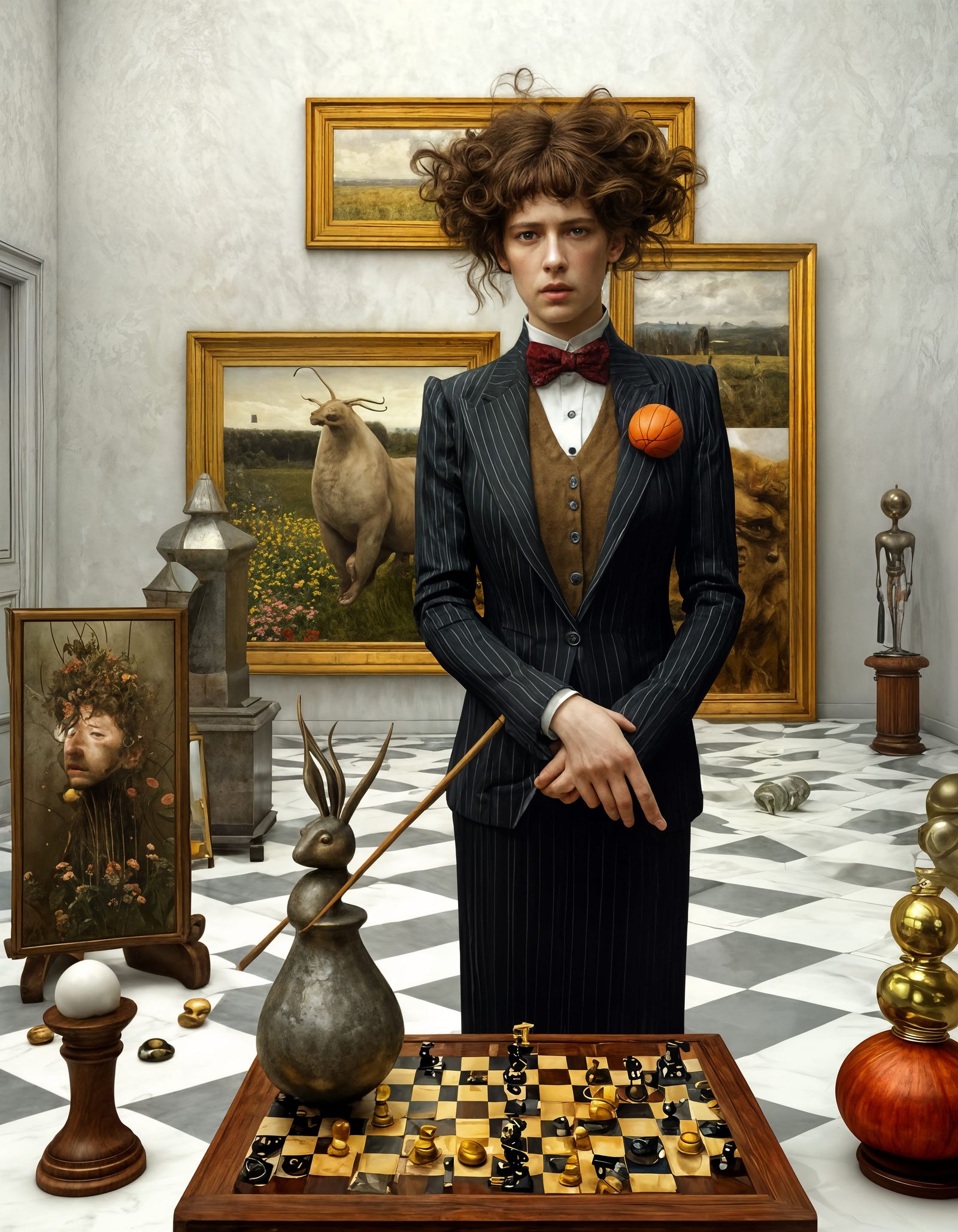 Striking Hyperreal Painting of a Lively Conversation