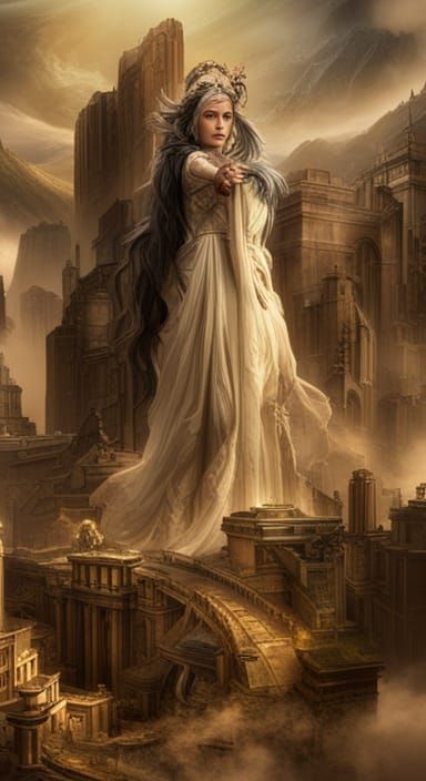 Lady of Worlds: Epic Cinematic Digital Painting