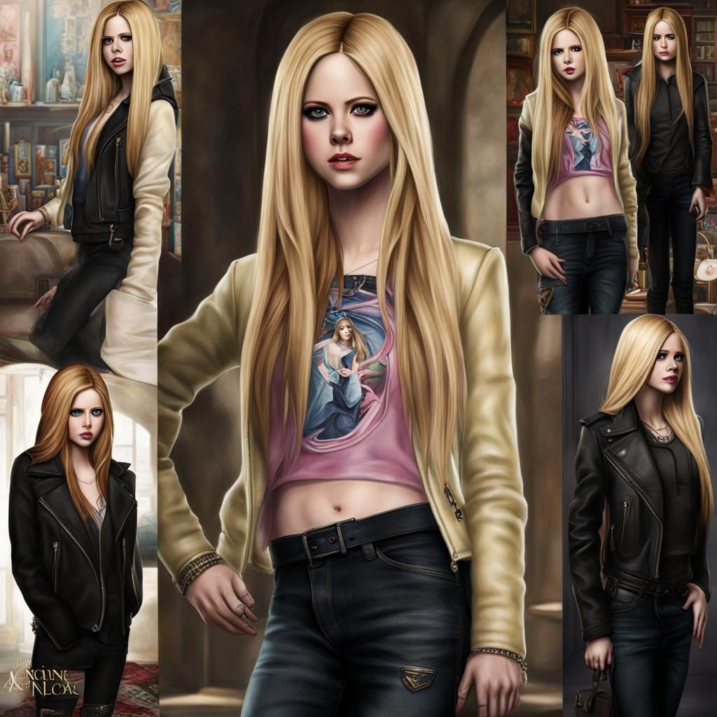 Hyperrealistic Portrait of Avril Lavigne as Anastasia