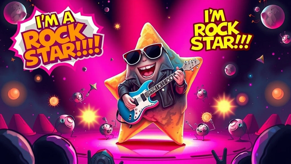 Rock Star Asteroid Shreds in Pixar-Inspired Scene