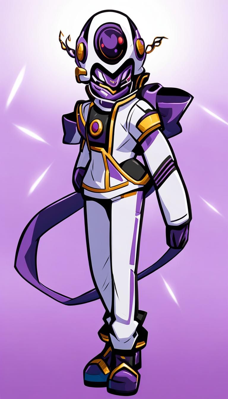 Elegant Frieza-Inspired Warrior