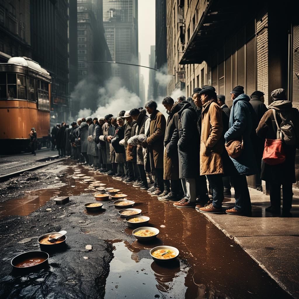 Gritty Urban Reality: City Dwellers in Desperation