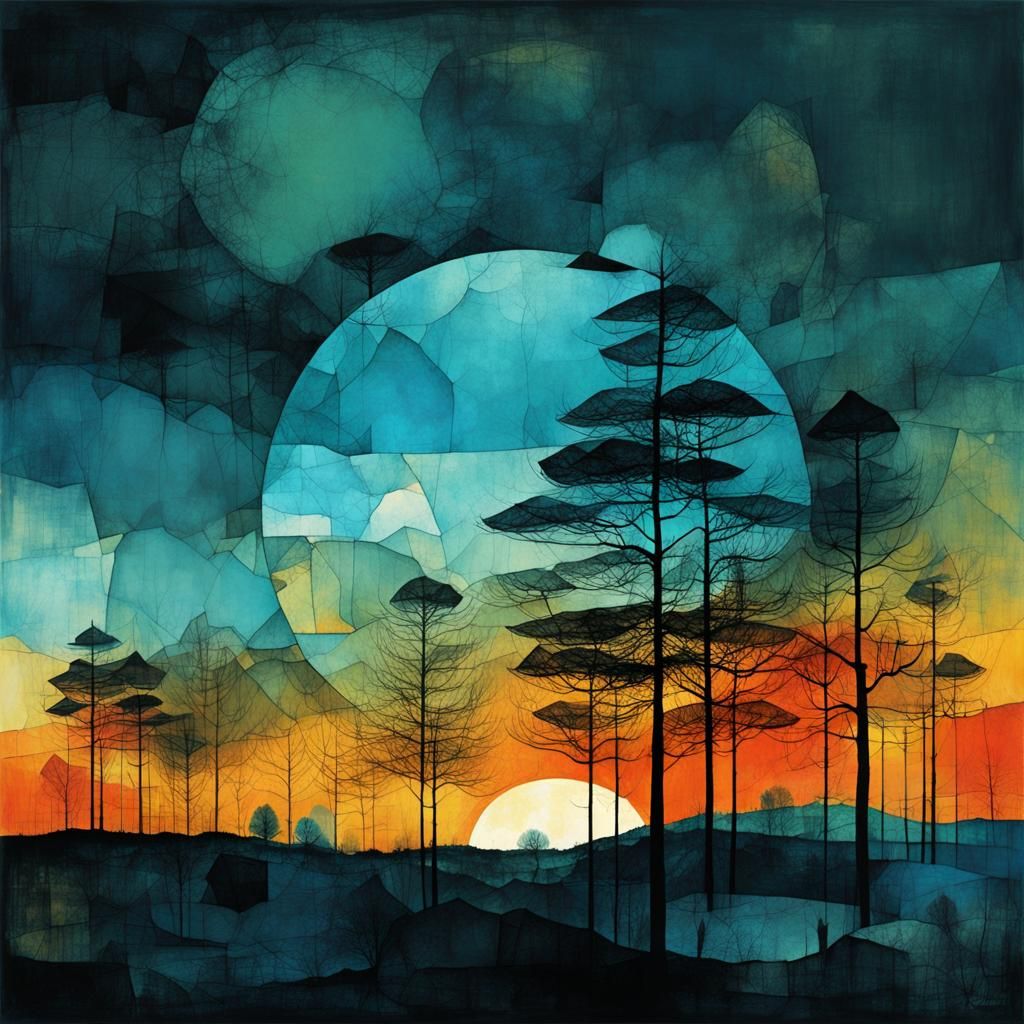New Dawn Emerges, Abstract Art in Vibrant Hues