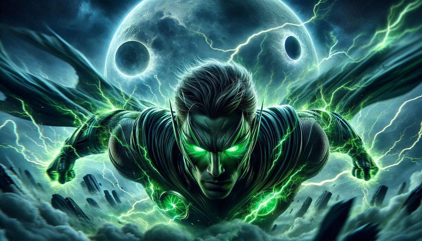 Vigilant Guardian Soars through Electric Storm