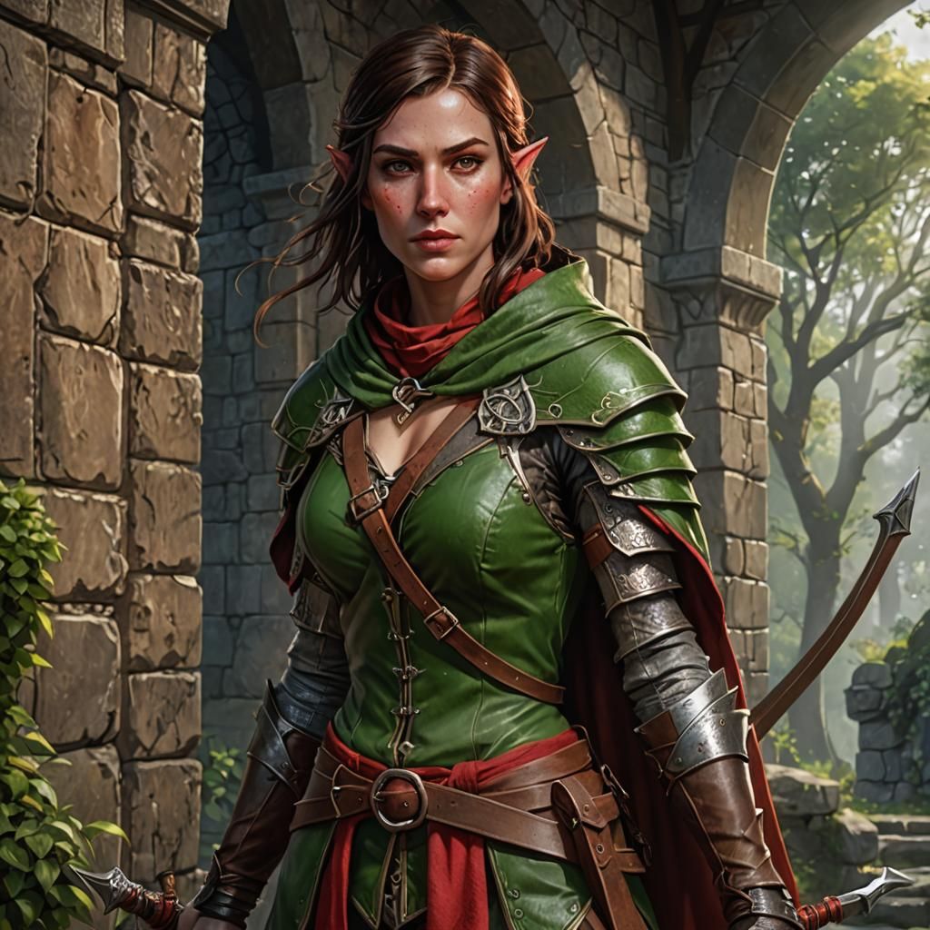 Female half elf rouge