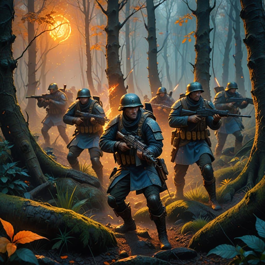 Ukrainian Soldiers Capture Kurks in Mystical Forest