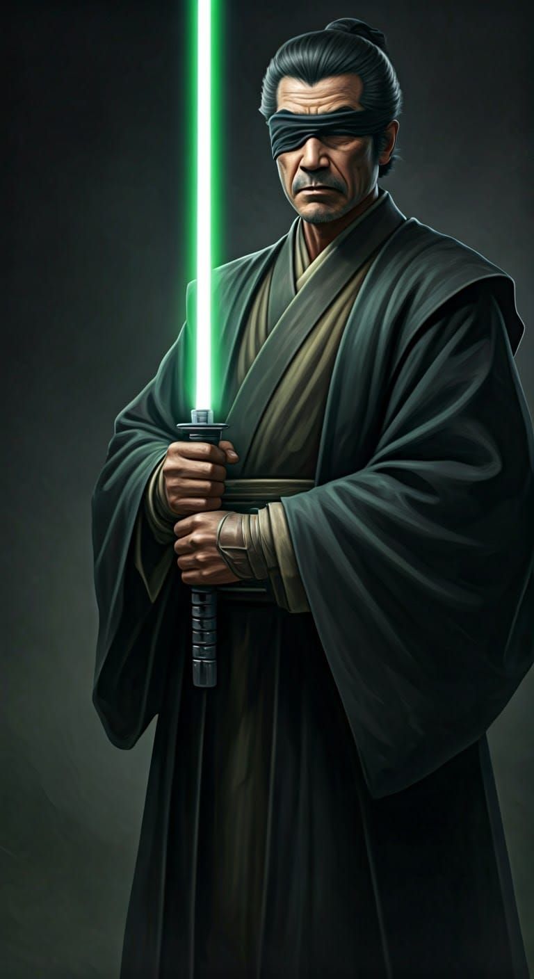Blind Samurai Wields Green Lightsaber in Daring Jedi Debut