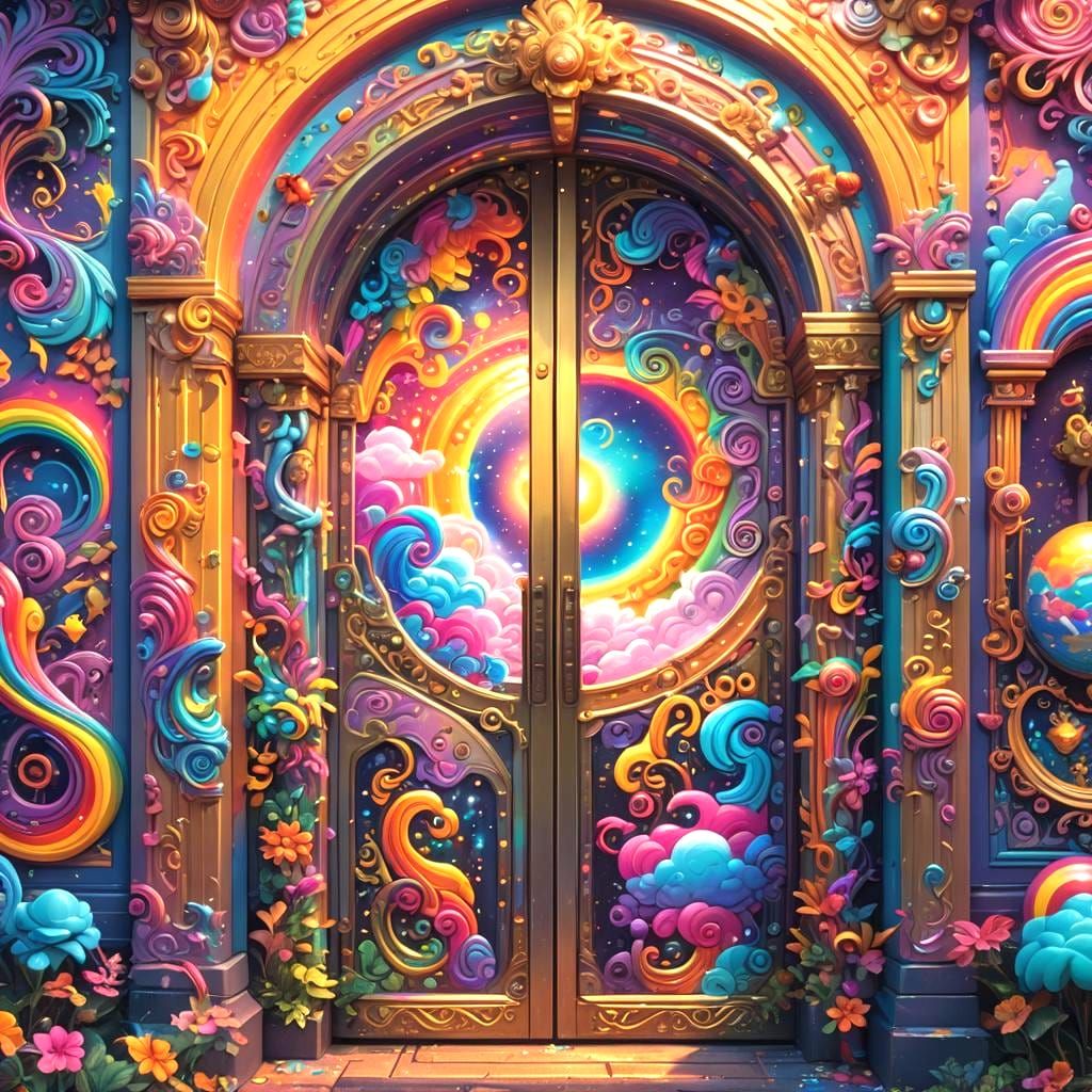 Fantastical Realm Beyond the Door