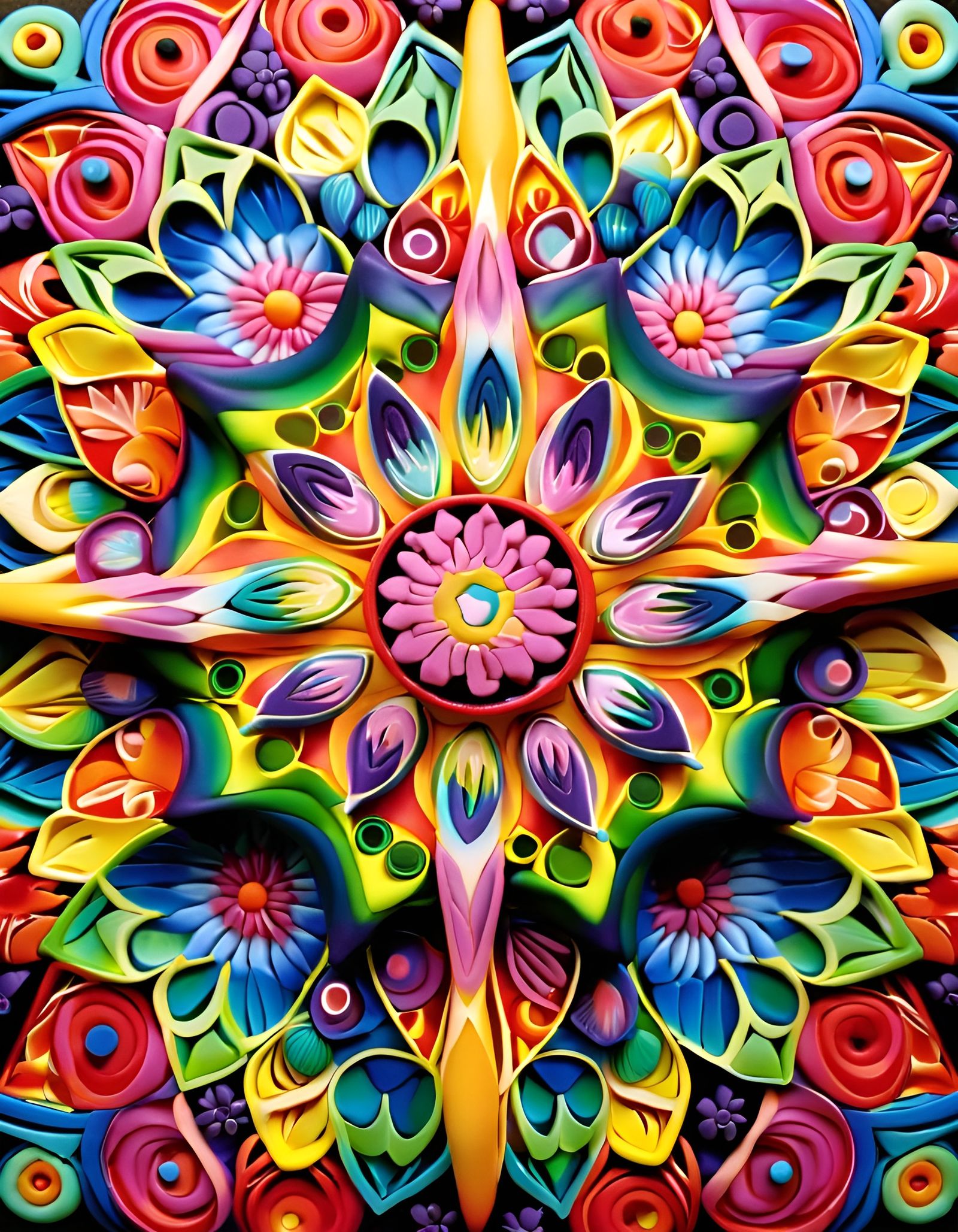 Floral Kaleidoscope I