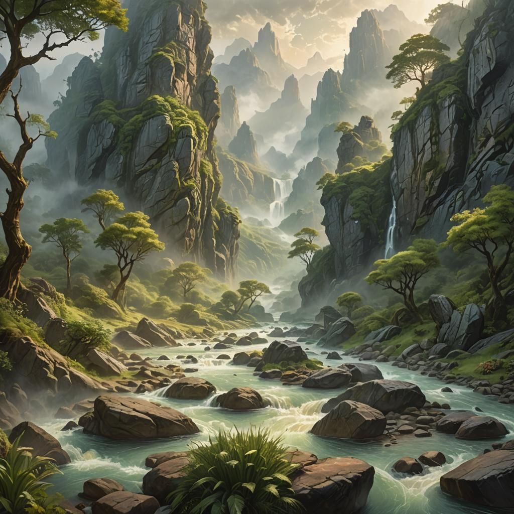 Surreal Morning Valley Reveals Hidden Mysticism in Golden Li...