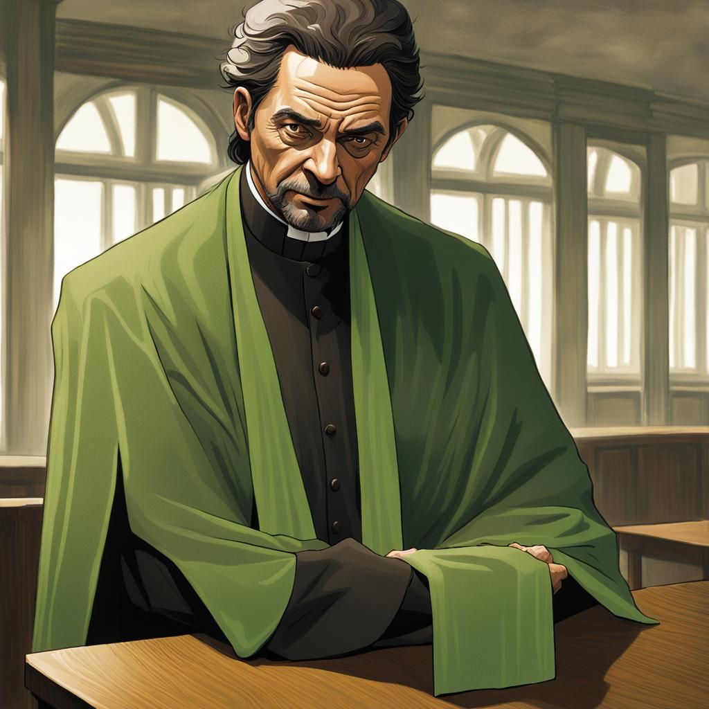 Reverend Green from Cluedo - Anime Style