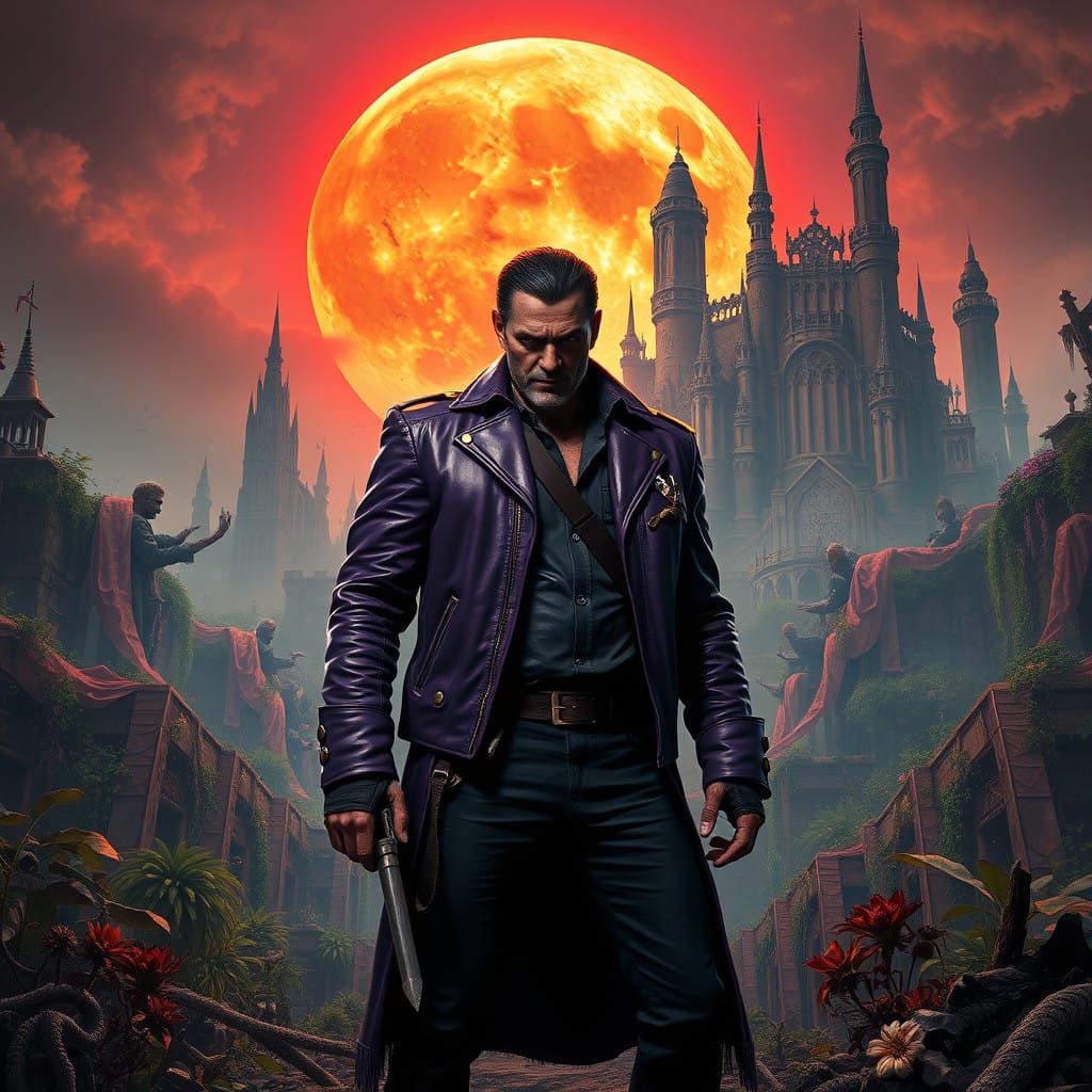 Regal Negan Stands Tall in Post-Apocalyptic Fantasy Metropol...