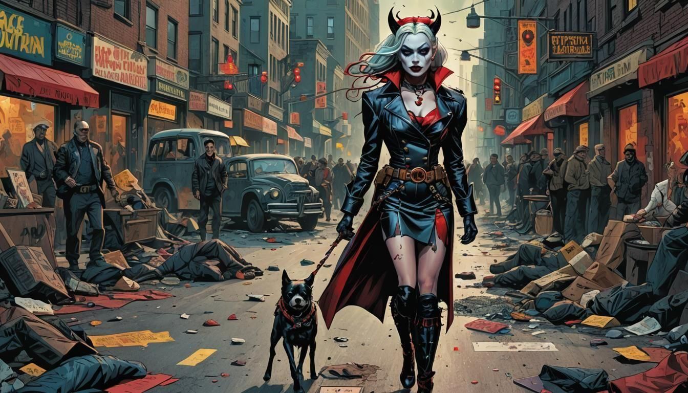 Harley Quinn Reigns Chaos in Gotham City