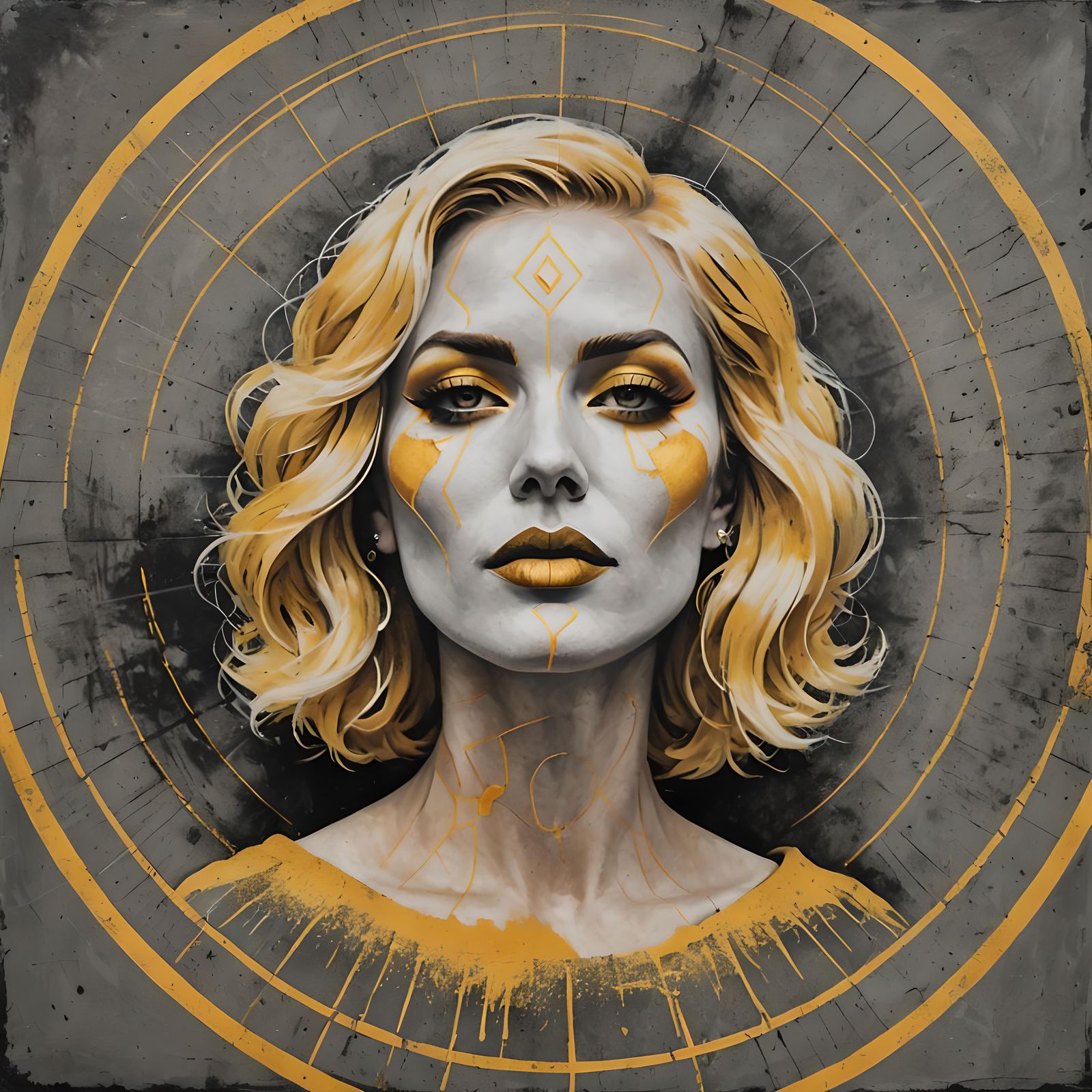 Sensual Songstress Radiates Power in Pop Art Style Portrait