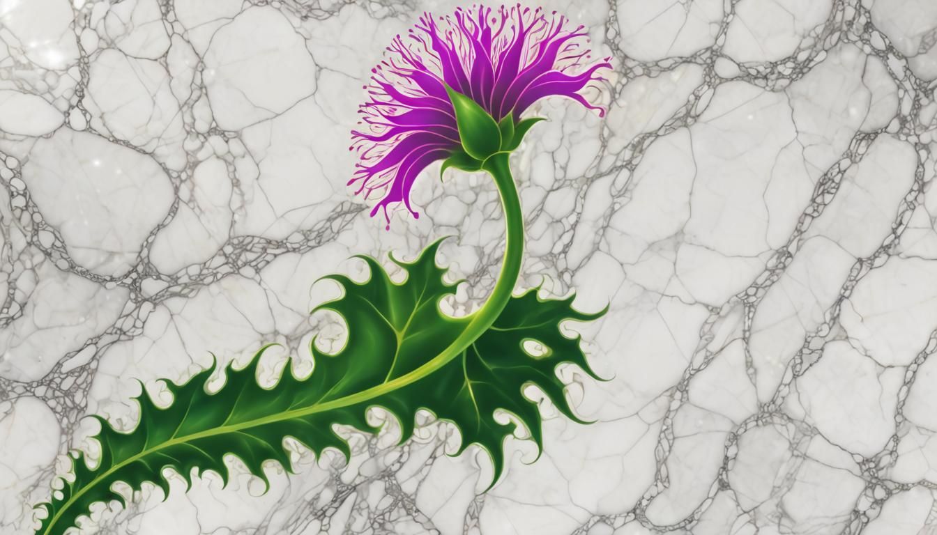 A Fractal Celestial Scene with Harmonious Clove and Marble E...